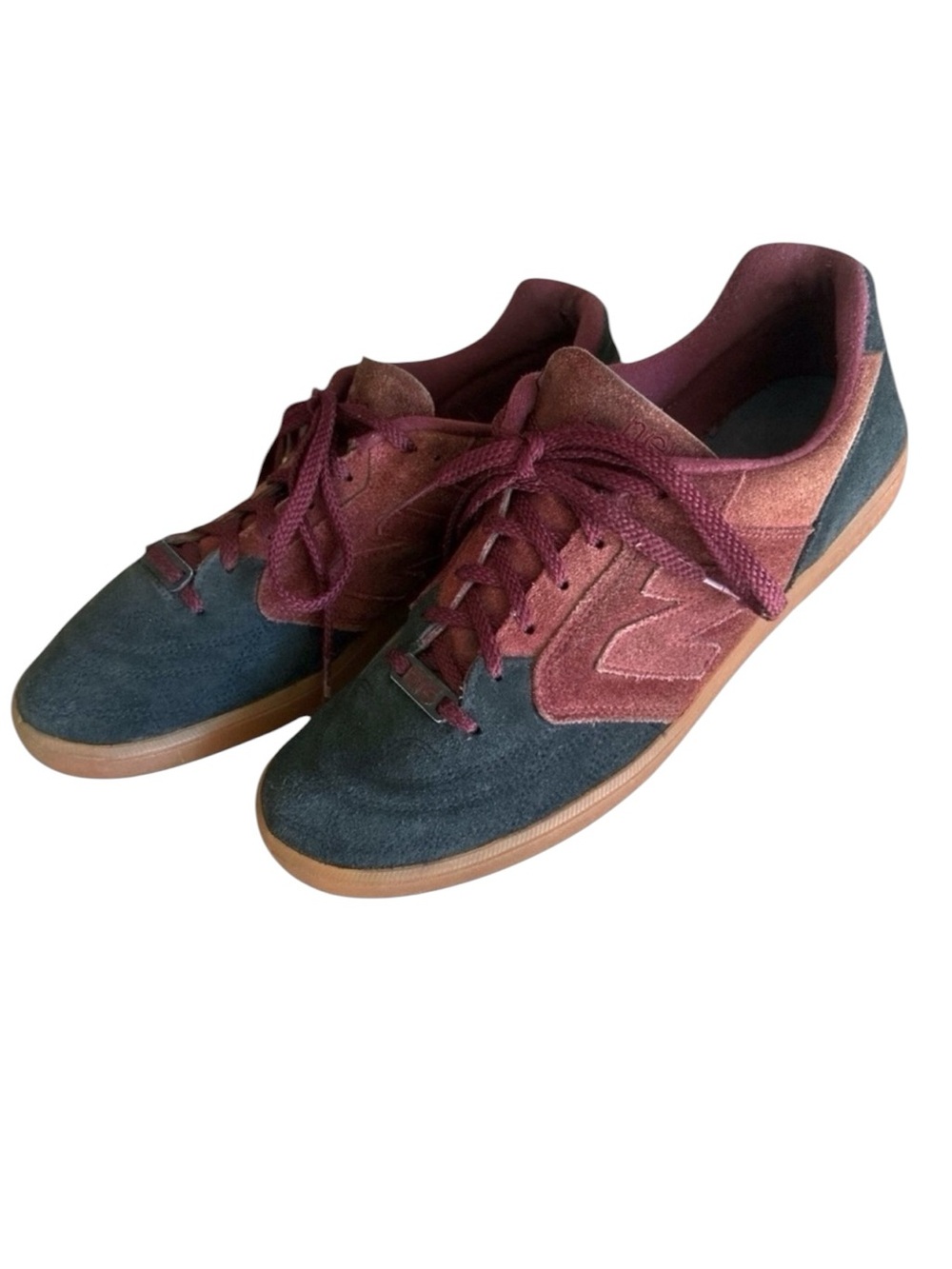 New Balance EPIC TR BLUEBERRY Suede Sneakers Mens Size 11.5 Maroon & Navy - Picture 3 of 16
